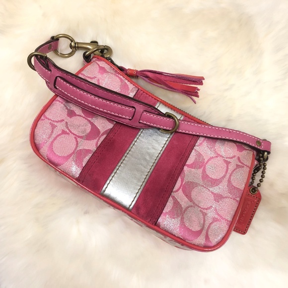Coach Bags Coach Mini Pink Zip Shoulder Bag Poshmark